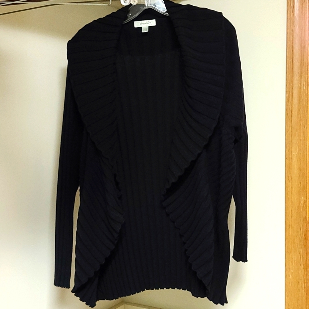 Dressbarn Pleated Sweater Jacket
